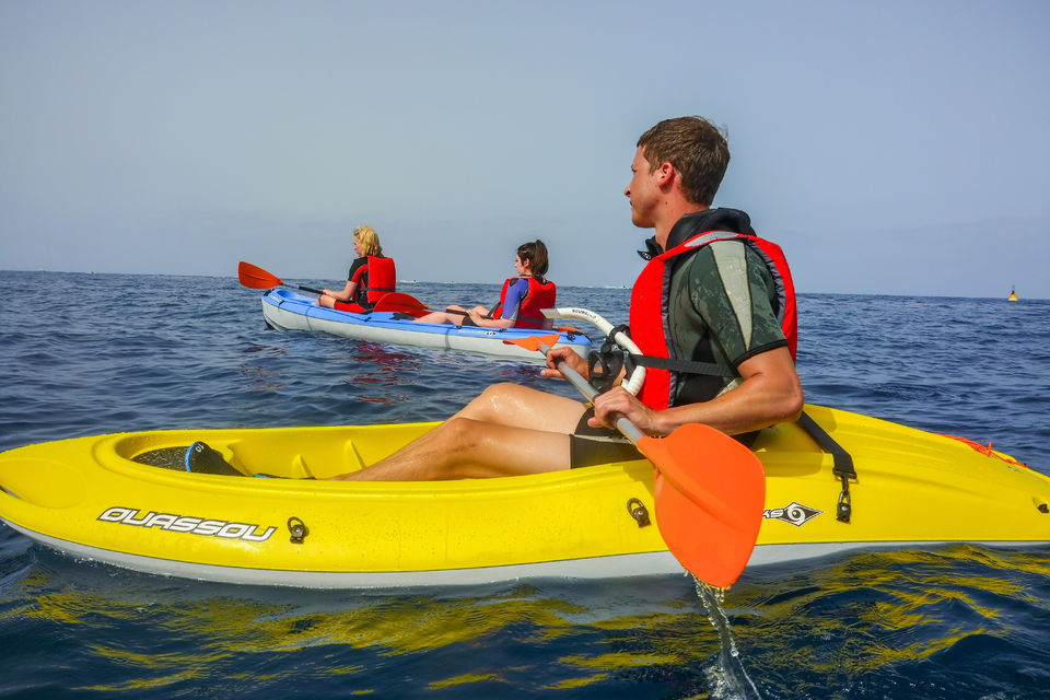 Kayak y esnórquel